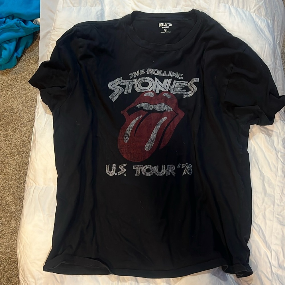 Rolling Stones Hollister T Shirt XL